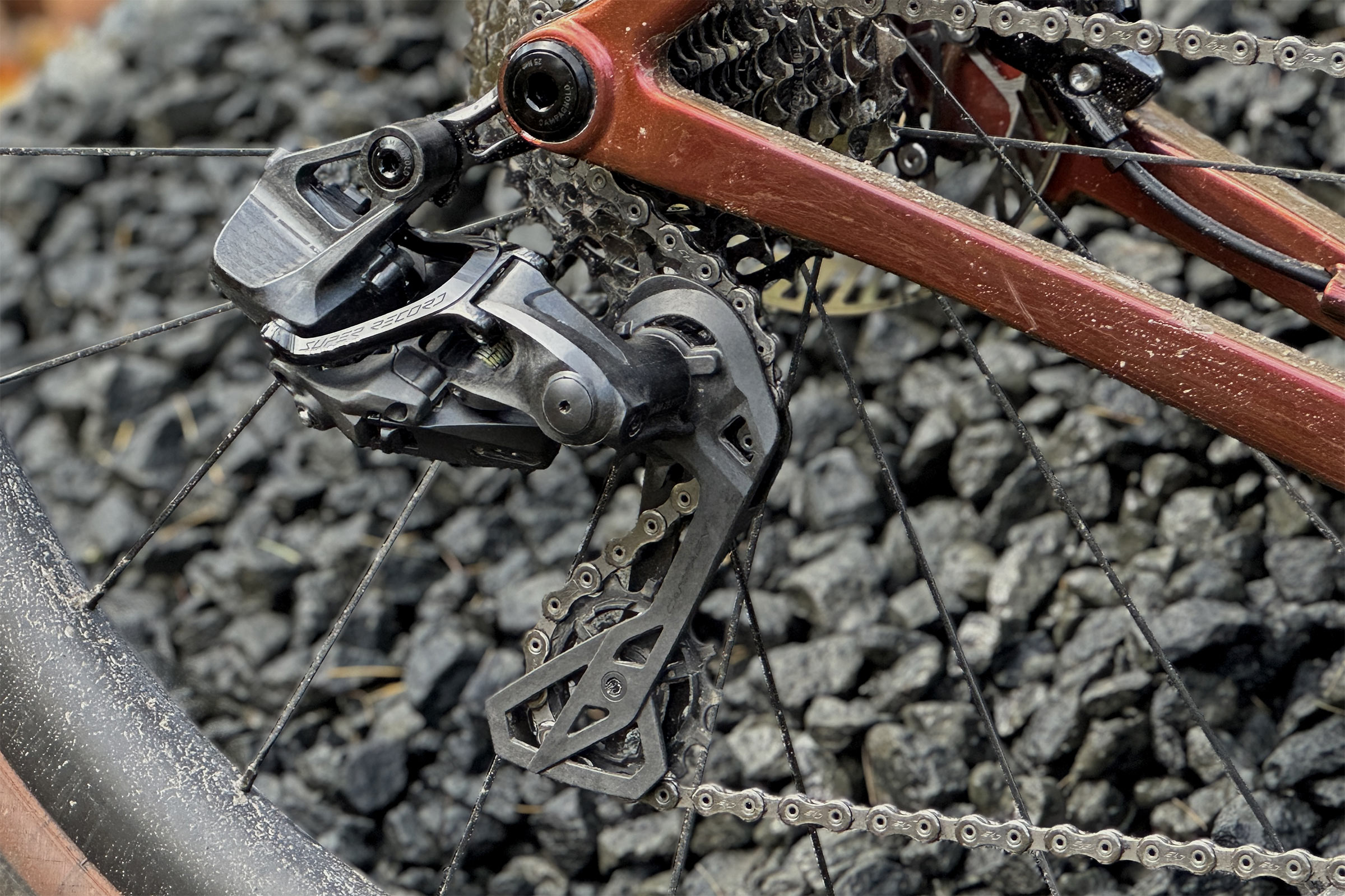 Campagnolo Super Record X wireless 13-speed 1x & 2x drivetrain for road, all-road & gravel bikes, up close