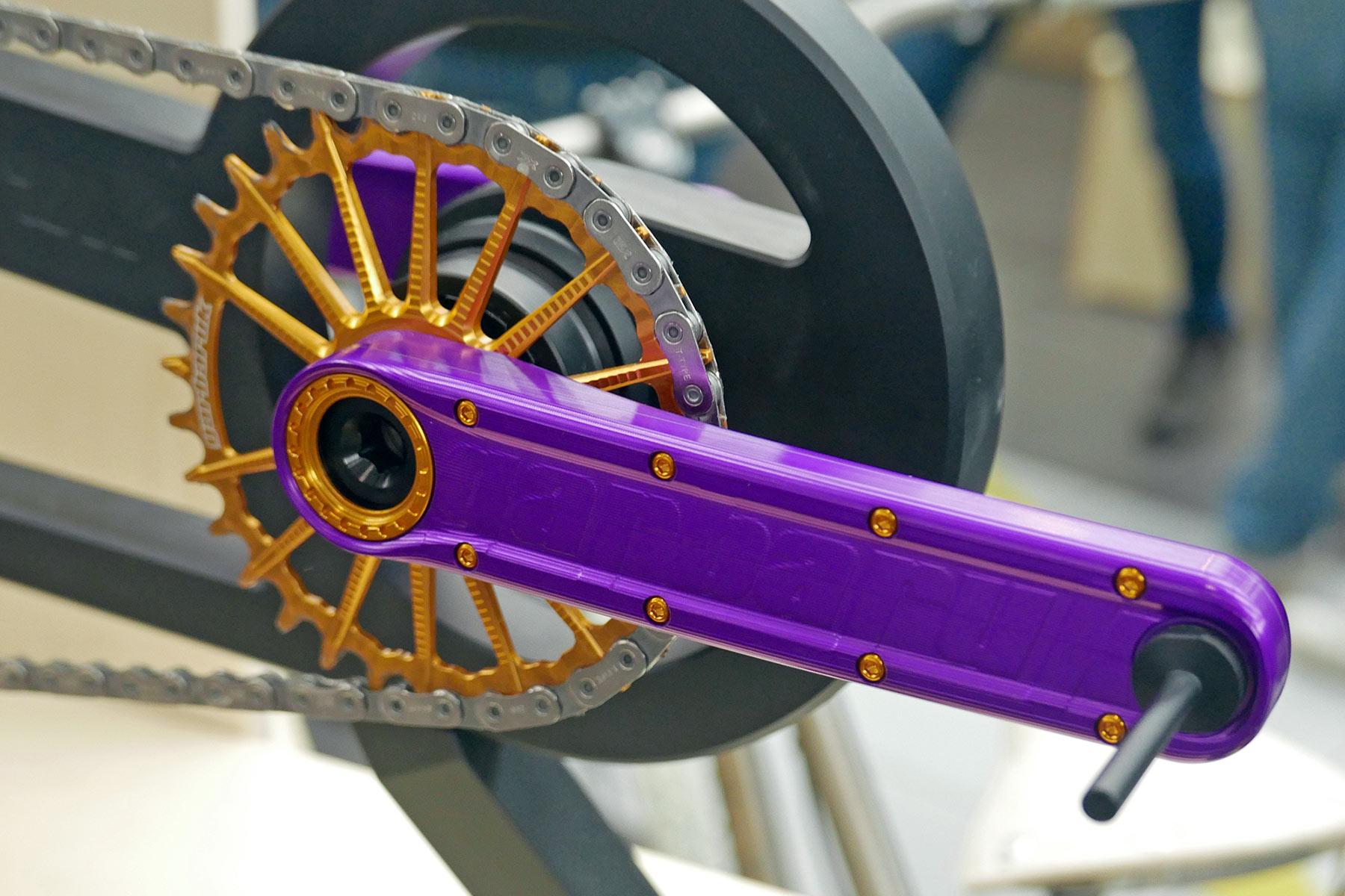 Garbaruk Enduro complete crankset with reinforced two-piece hollow bolted construction