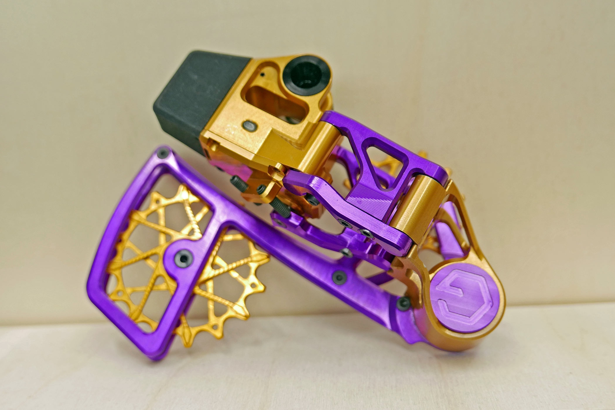 Prototype wireless electronic Garbaruk derailleur