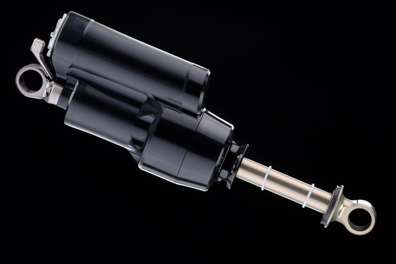 Studio image of the new Intend Hover Monocoque shock