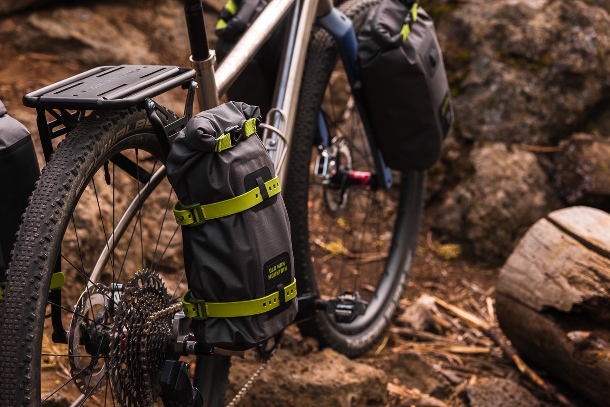 Old Man Mountain 5L Hemlock Bags dry bag in use