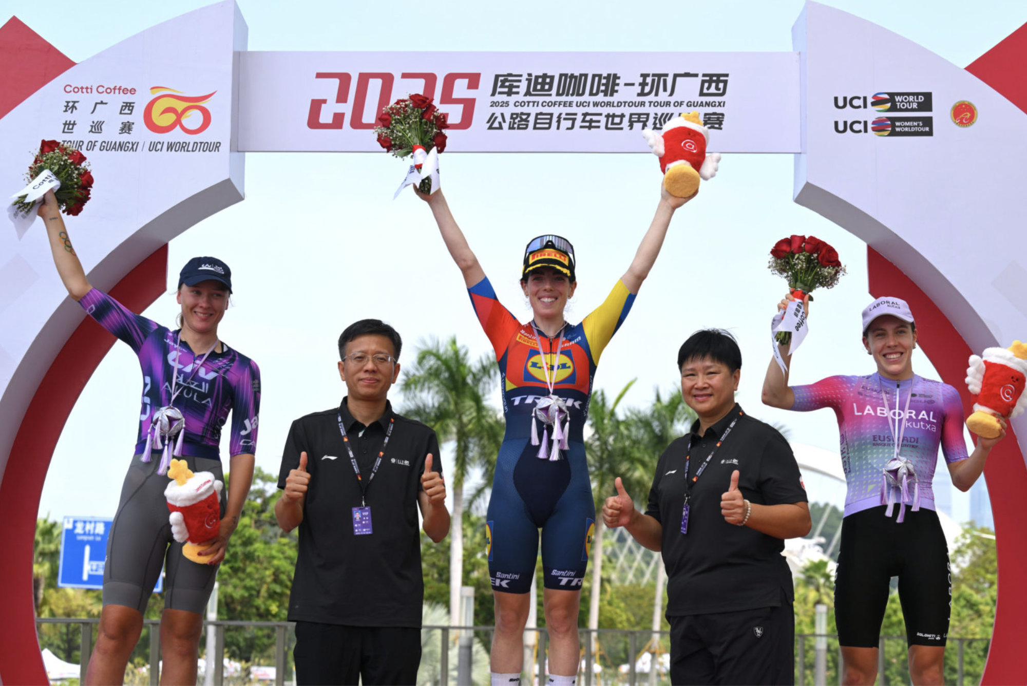 Trek-LidI China womens podium