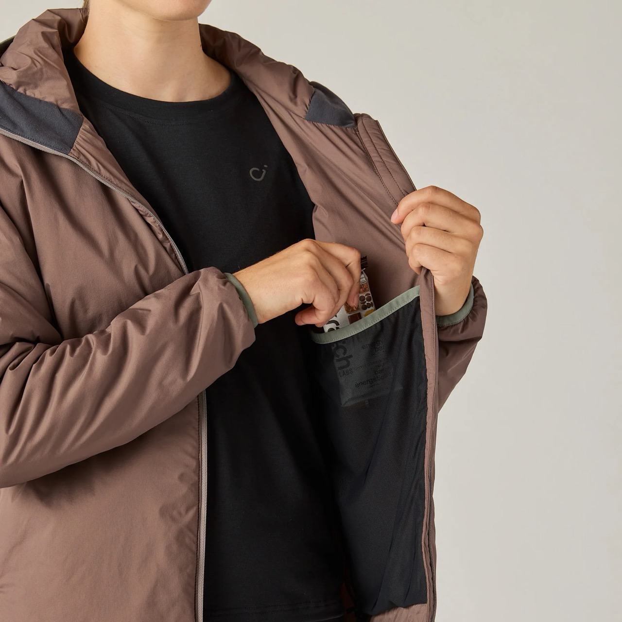 Velocio Ultrapack Insulated Hoodie inside pocket