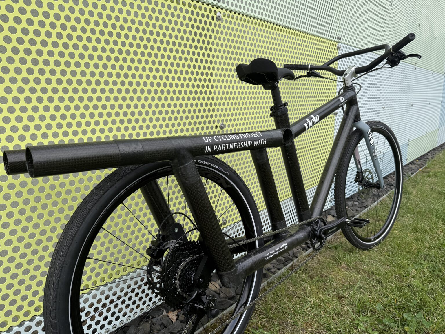 Vielo's upcycled cargo bike made from retired airplane parts