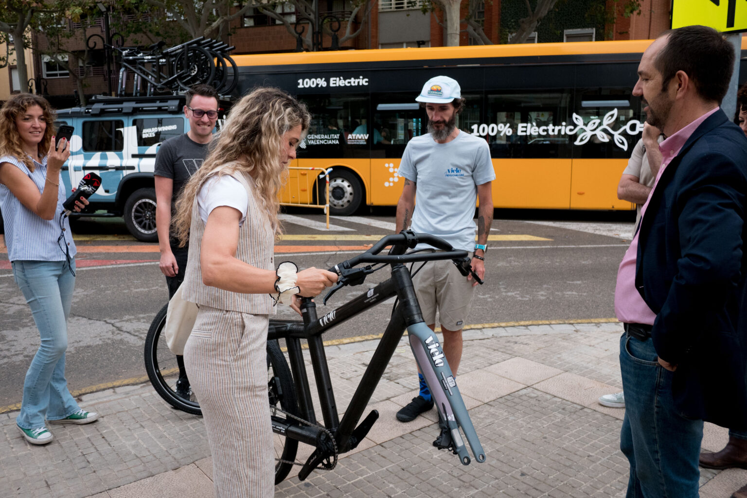 Empty Juan showing the cargo bikes