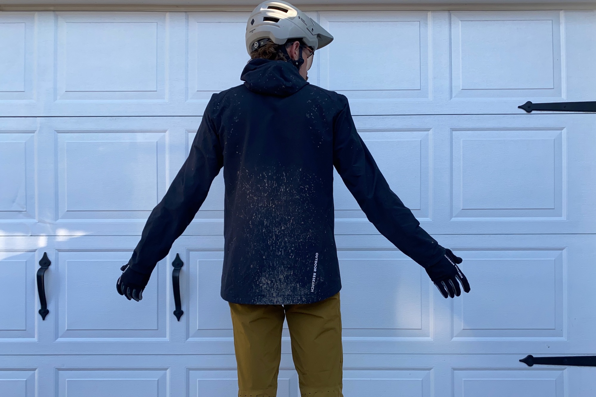 Back view of the Freewheel Half-Zip Hoodie