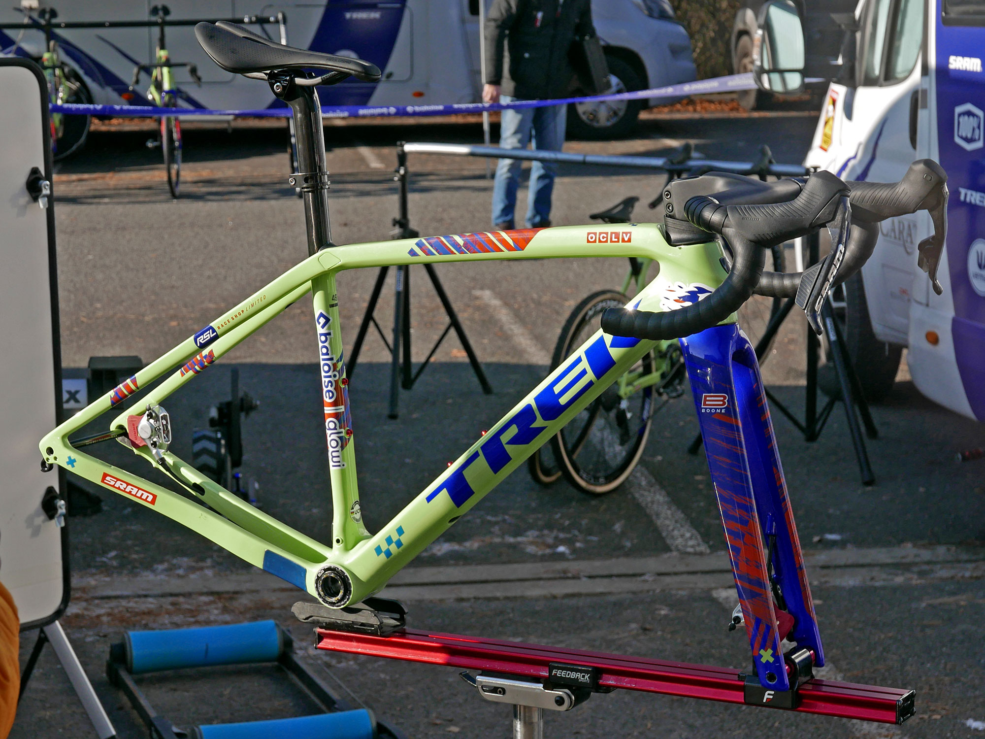 2025 UCI CX WC Tabor winning Trek Boone RSL cyclocross bike, Brand frameset