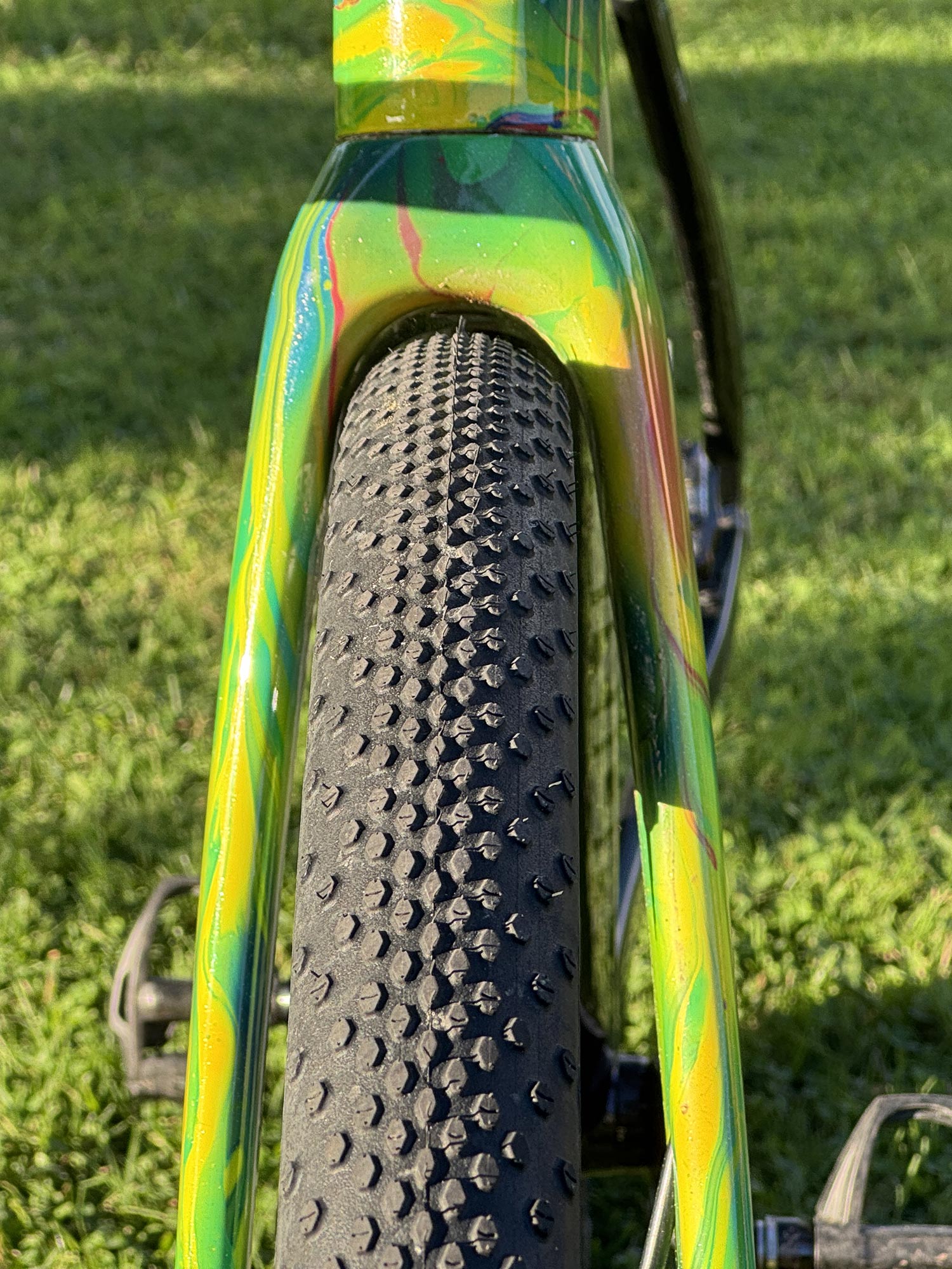 2026 Merida Mission aero carbon gravel race bike, Matej Mohorič 45mm front tire