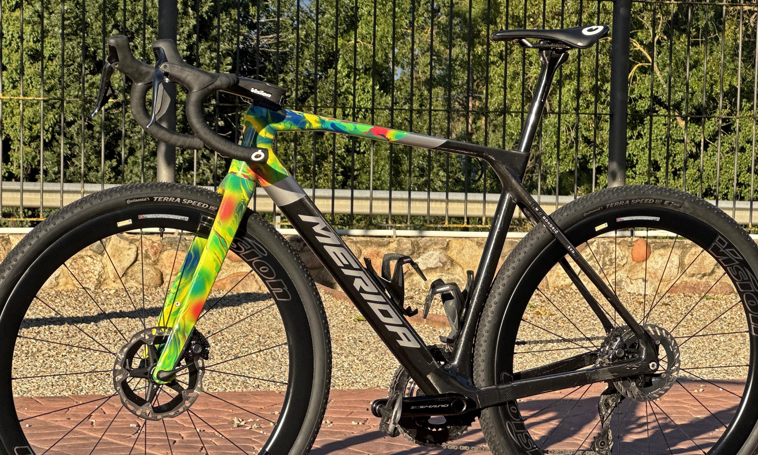 2026 Merida Mission aero carbon gravel race bike, Matej Mohorič NDS custom pro bike