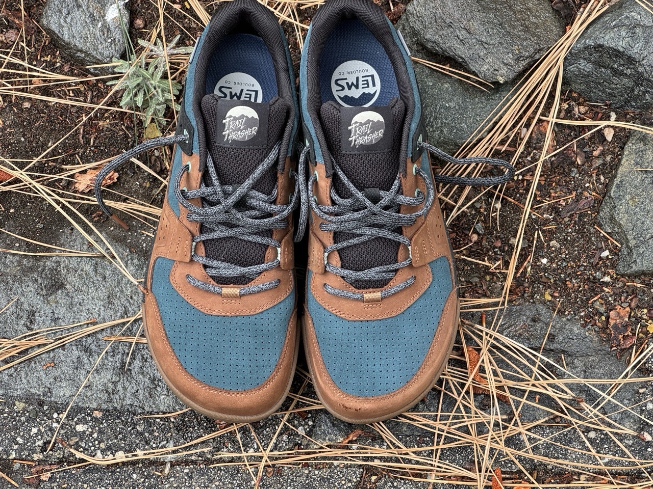 Lems New Trail Thrasher MTB Shoe side by side