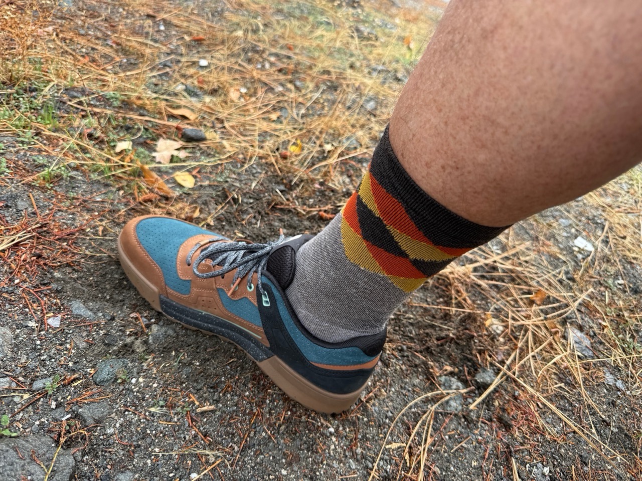 Lems New Trail Thrasher MTB Shoe with socks