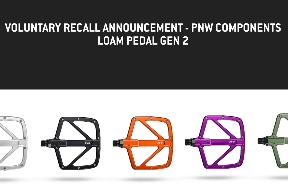 screenshot of the PNW Loam Pedal recall page.