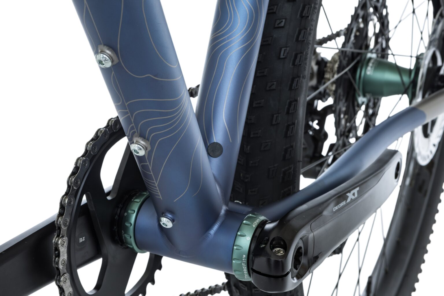Shimano XT cranks on the Scrambler