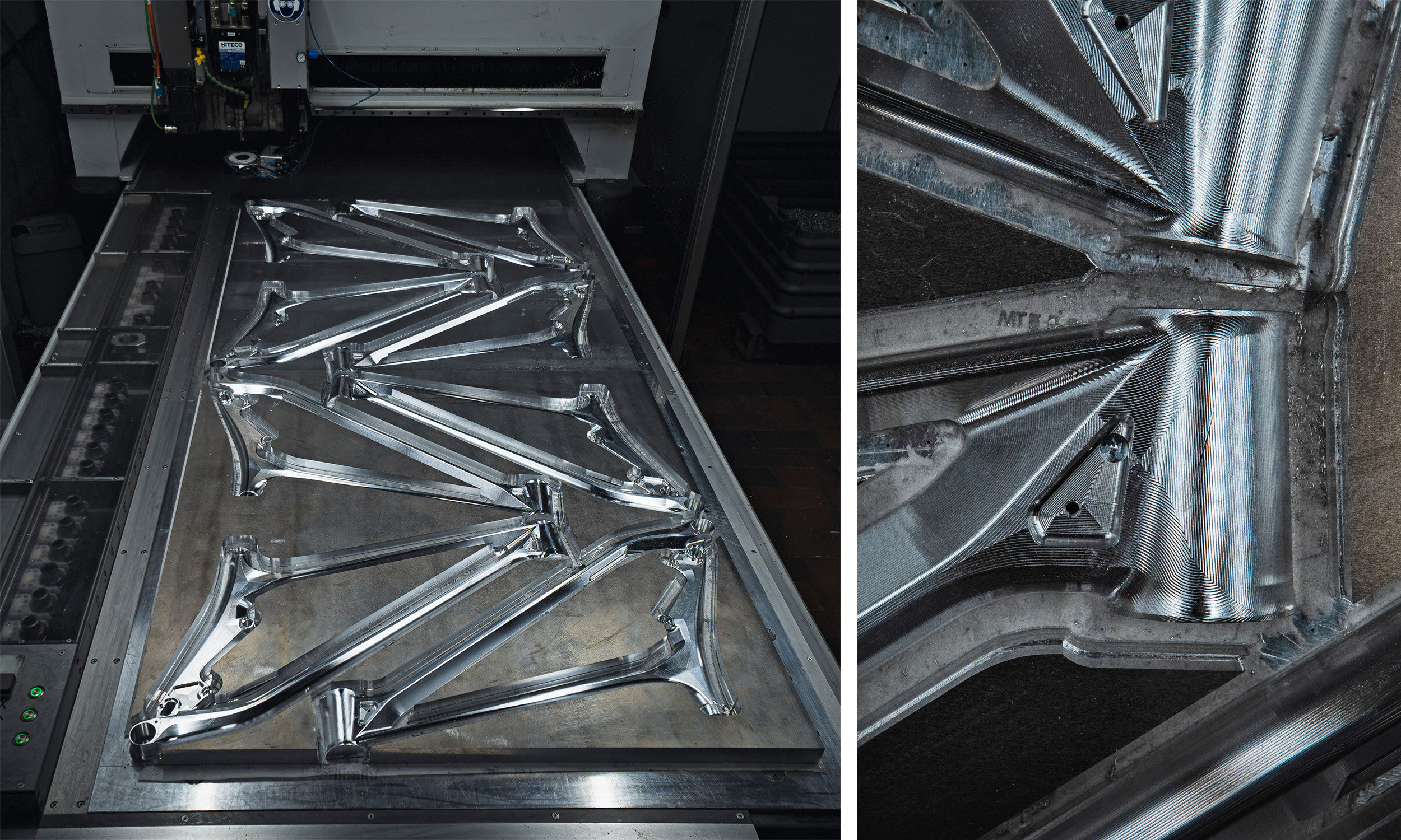 Actofive I-Train 32" CNC-machined alloy full-suspension trail bike, 24 hours of machining time