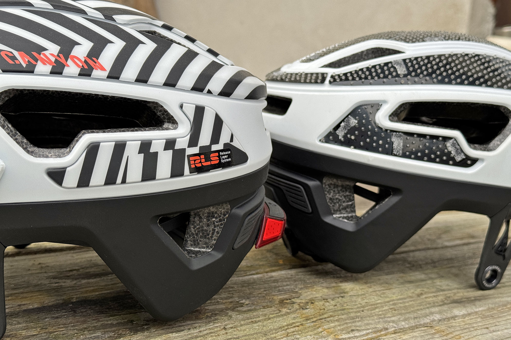 Canyon Deflector RLS affordable mountain bike helmet with Release Layer System anti-rotation safety, #1 safest 5-star rated by Virginia Tech Helmet Ratings test lab