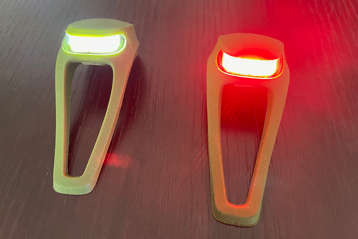 Knog Frog lights, lit