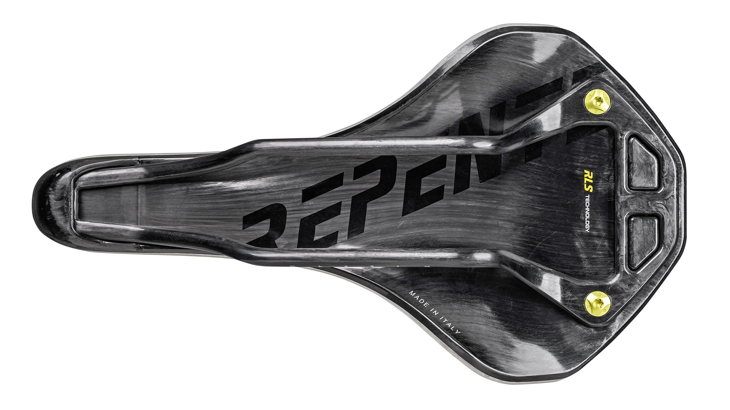 Repente Nomad 3D-printed lightweight full carbon saddle with smooth cover, RLS full carbon underside