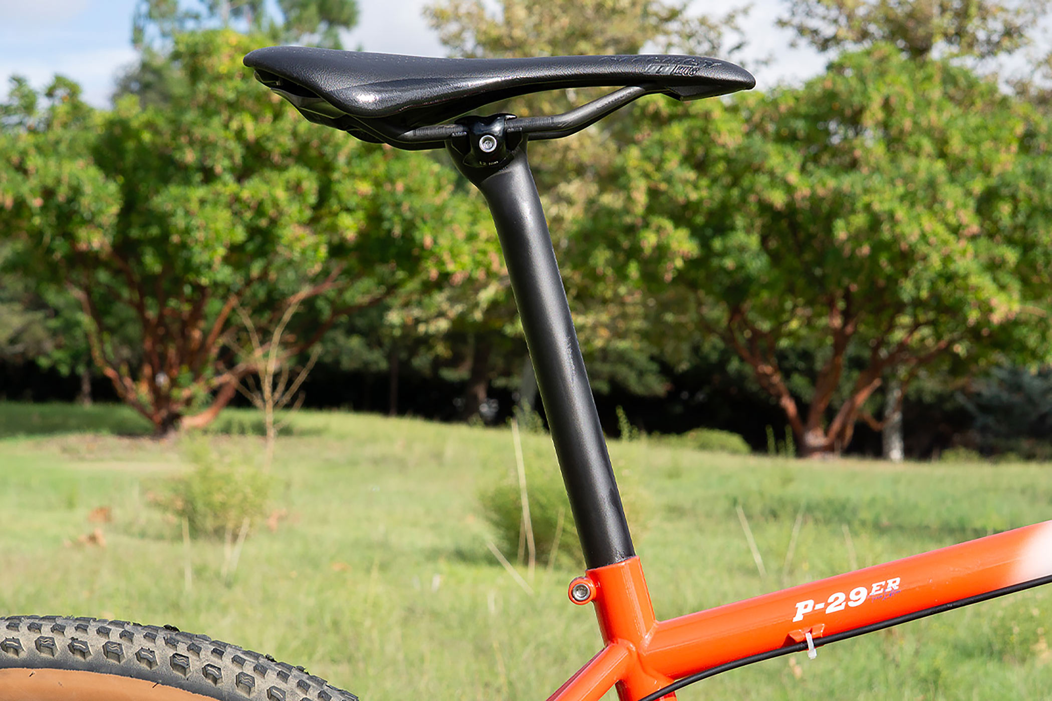 new 2025 Ritchey SuperLogic 1-Bolt FlexLogic lightweight carbon seatpost on a hardtail mountain bike
