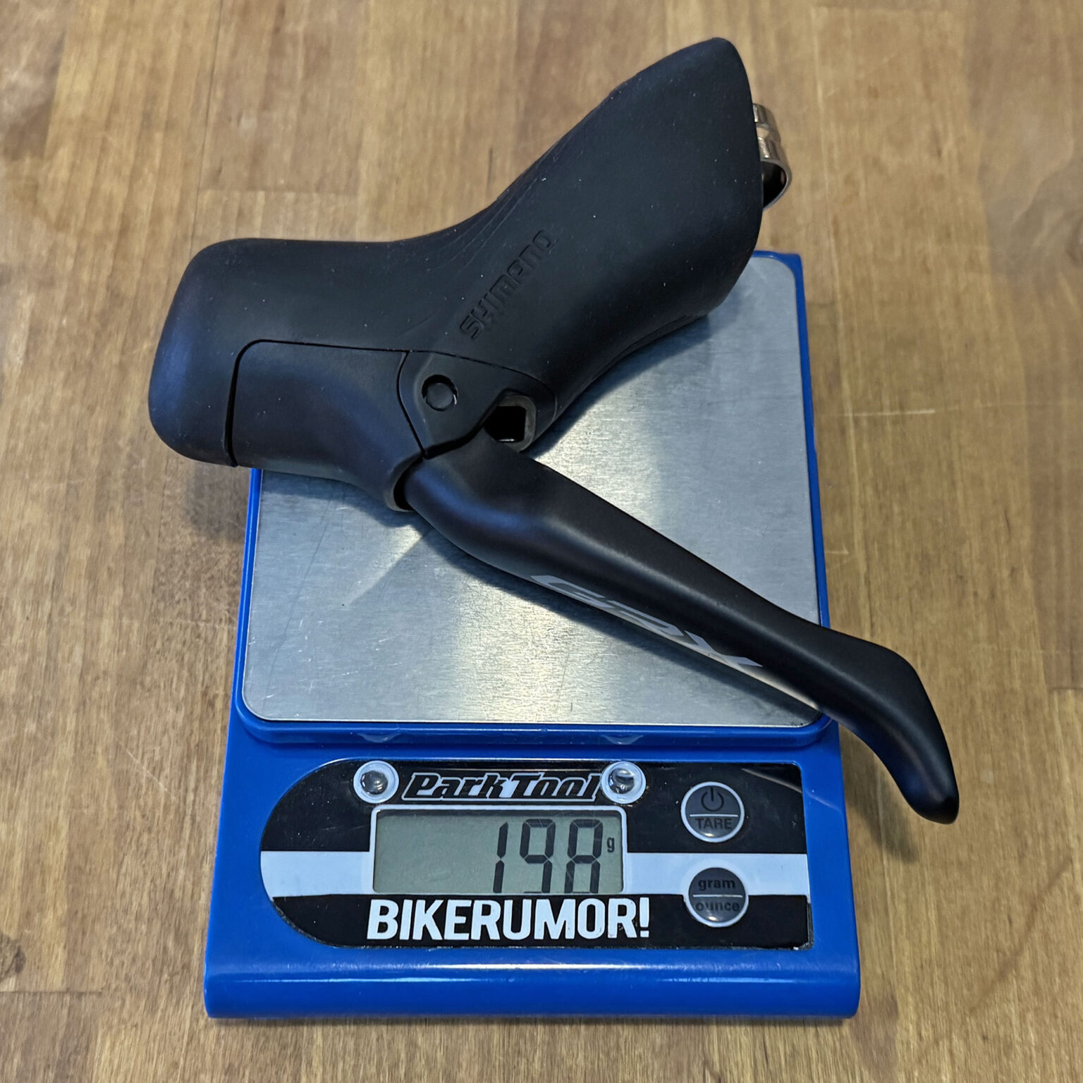 Shimano GRX Di2 RX710-series Actual Weights: 198g left RS717 brake-only lever