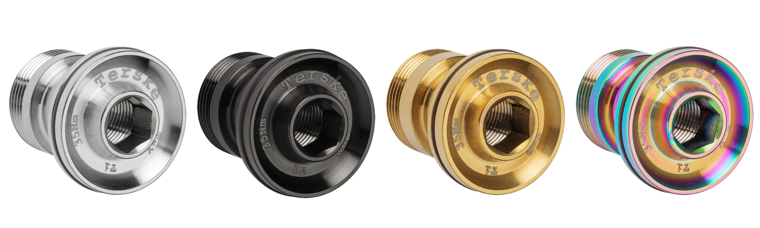 affordable Terske Titanium bolts: Full Mount Bolt upgrade for Transmission T-type derailleurs, in 4 colors