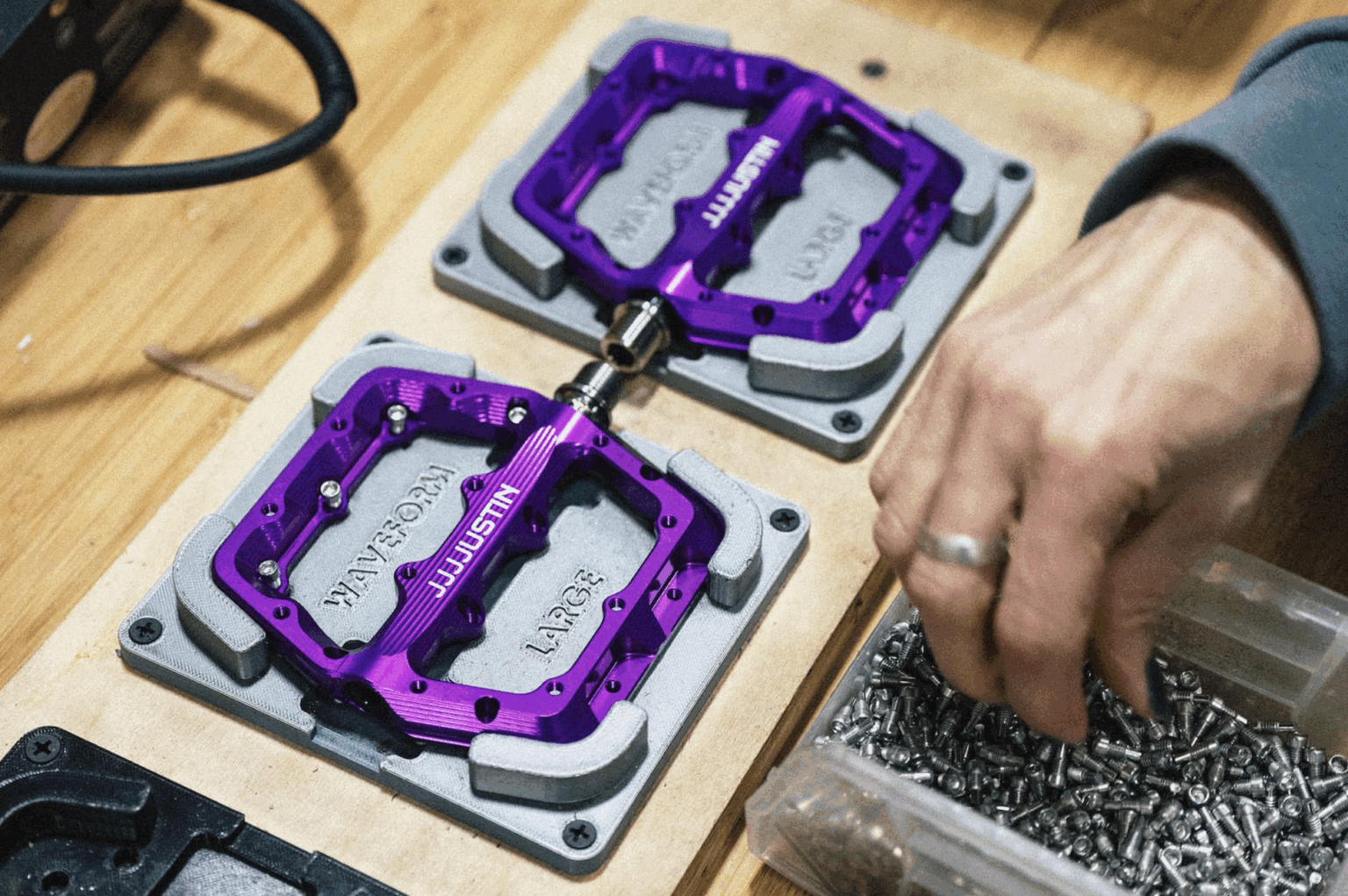laser engraved Waveform pedals