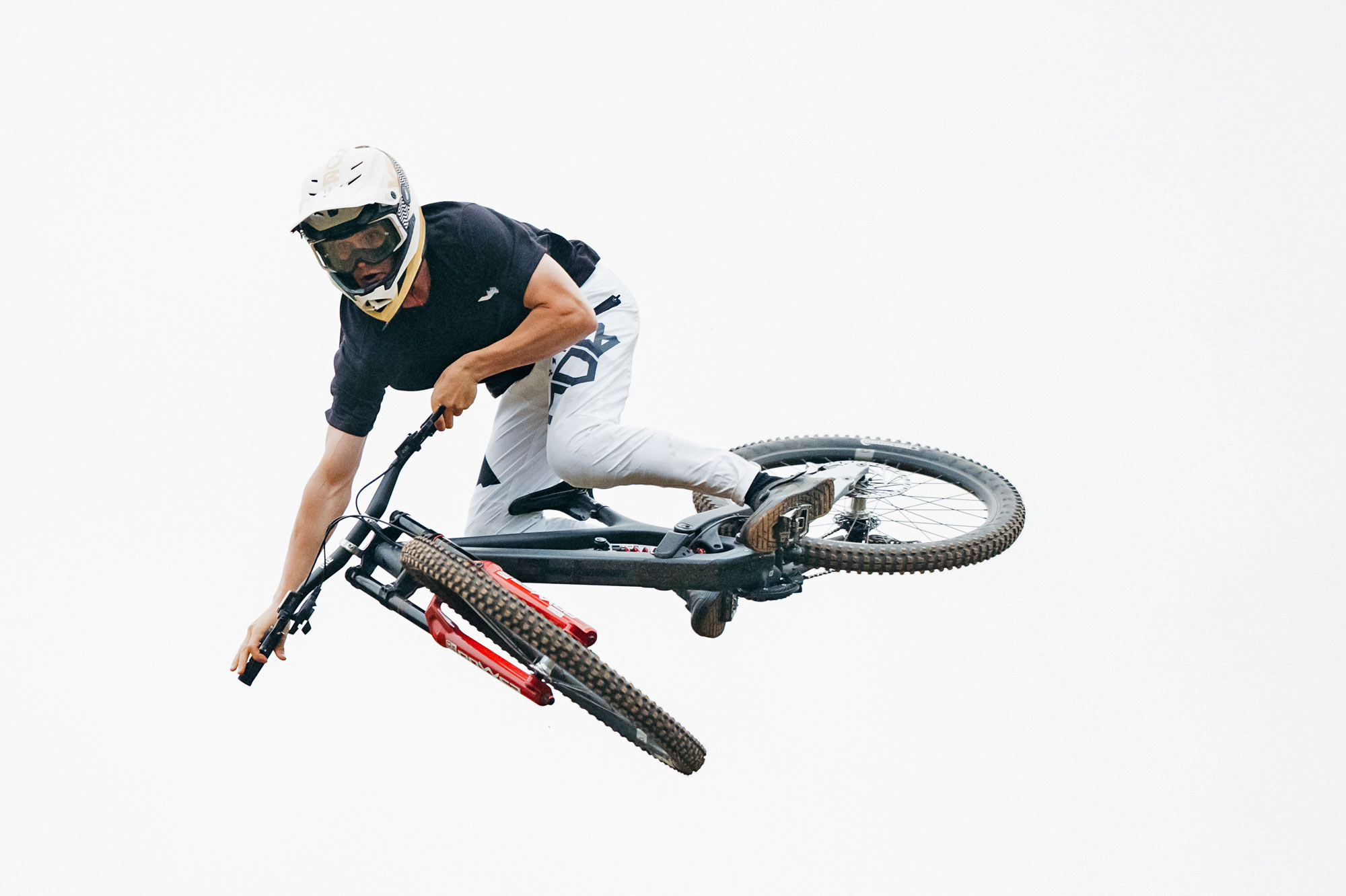 YT Tues Limited 2025 special edition DH bike, Josh Lowe in the air
