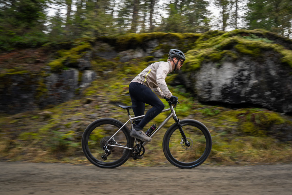 Forbidden Bike Co. Puritan, rider, side