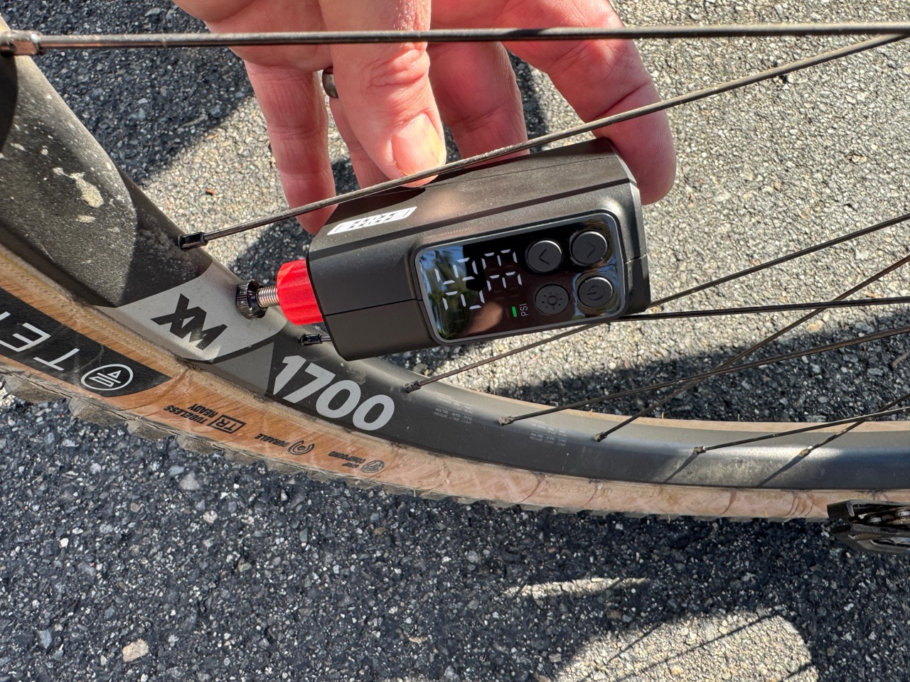 State Bicycle Electric Bike Inflator inflating