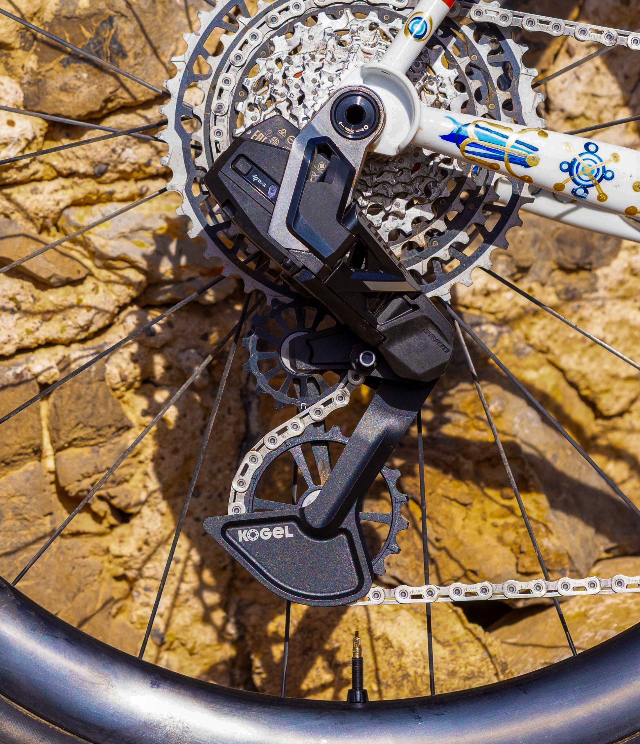 kogel kolossos speed oversized derailleur pulley cage for new sram XPLR 13-speed derailleurs.