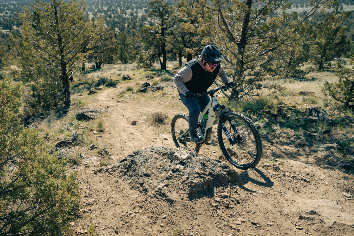 Travis riding e-bikes
