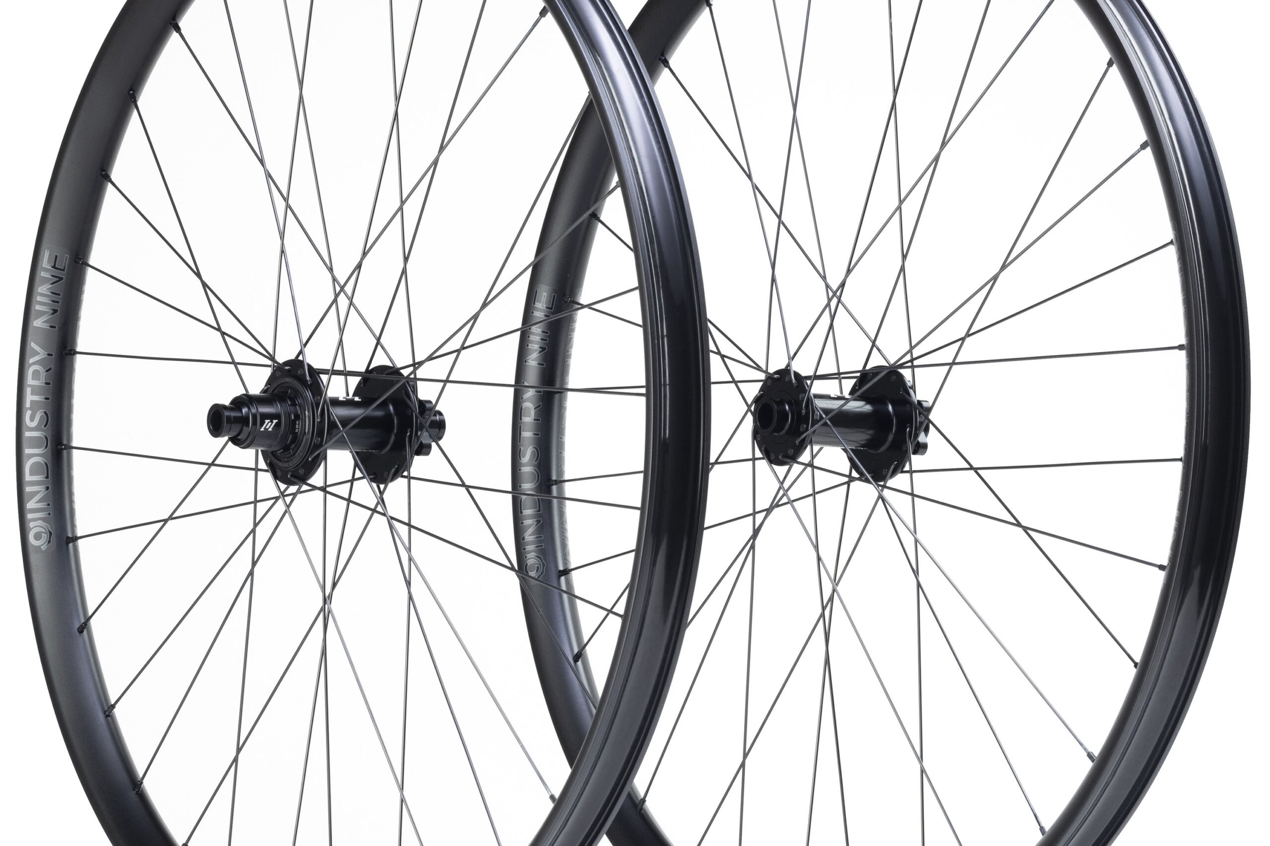 studio image of the the Enduro-S wheels with Industry Nine 1/1 hubs