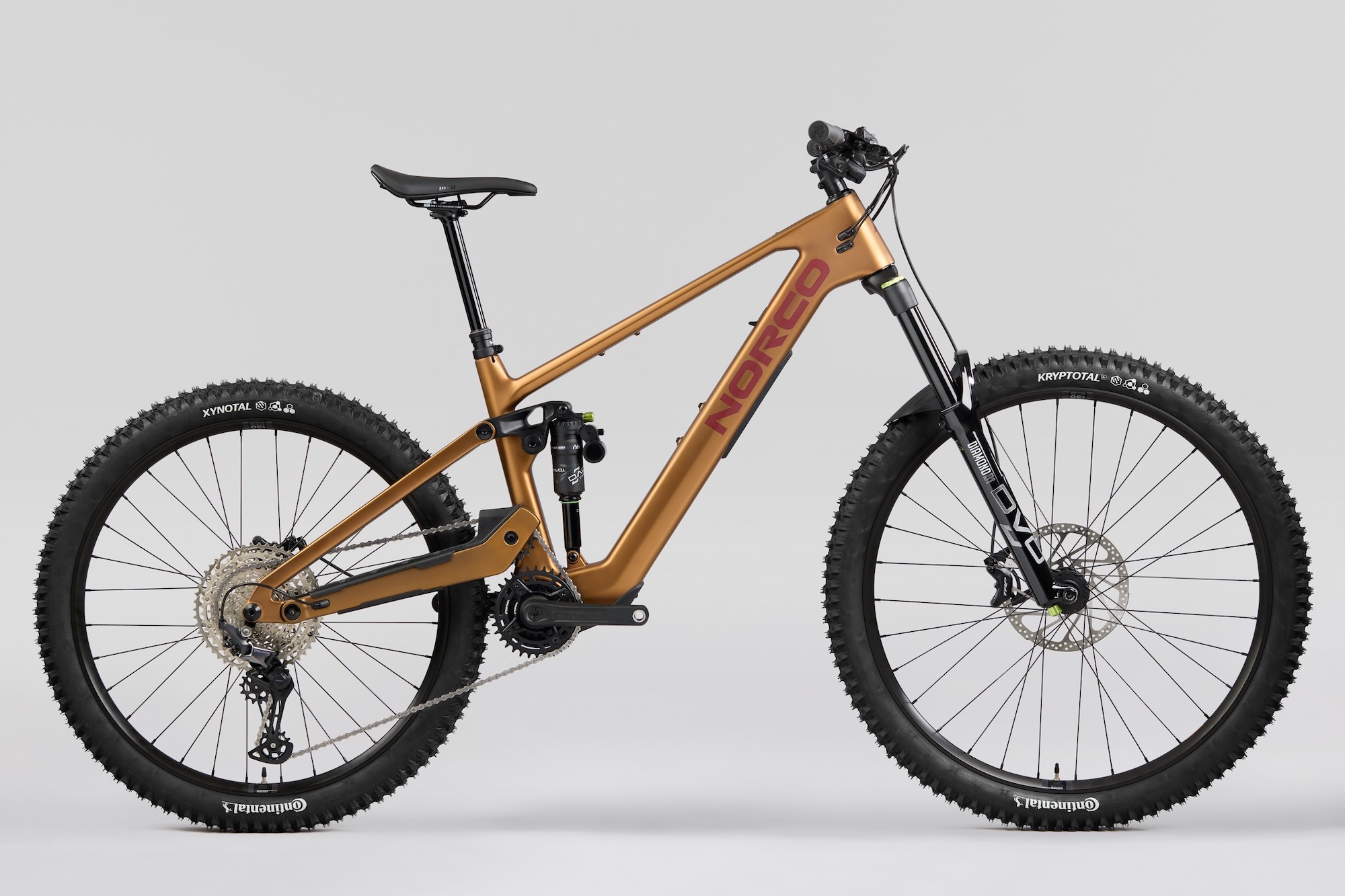 The C3 build of the Sight VLT TQ with the orange colored frame and DVO suspension.