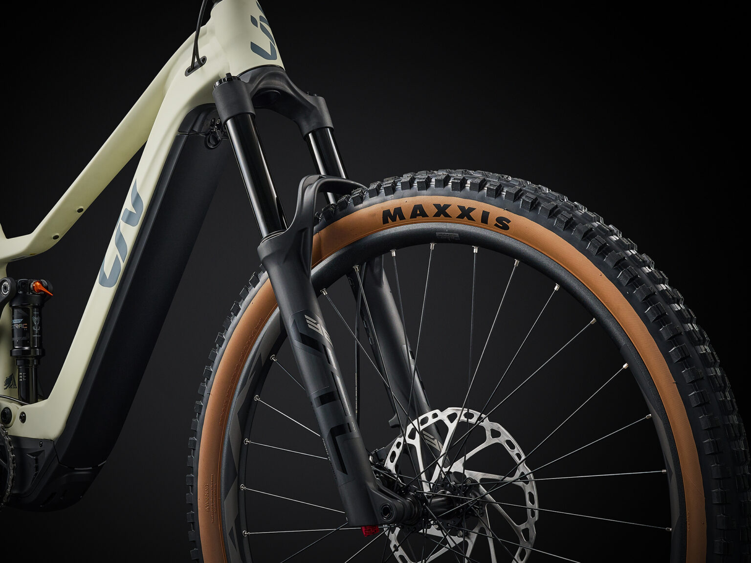 Liv Embolden E+ e-bike with 140mm of travel and 150mm fork