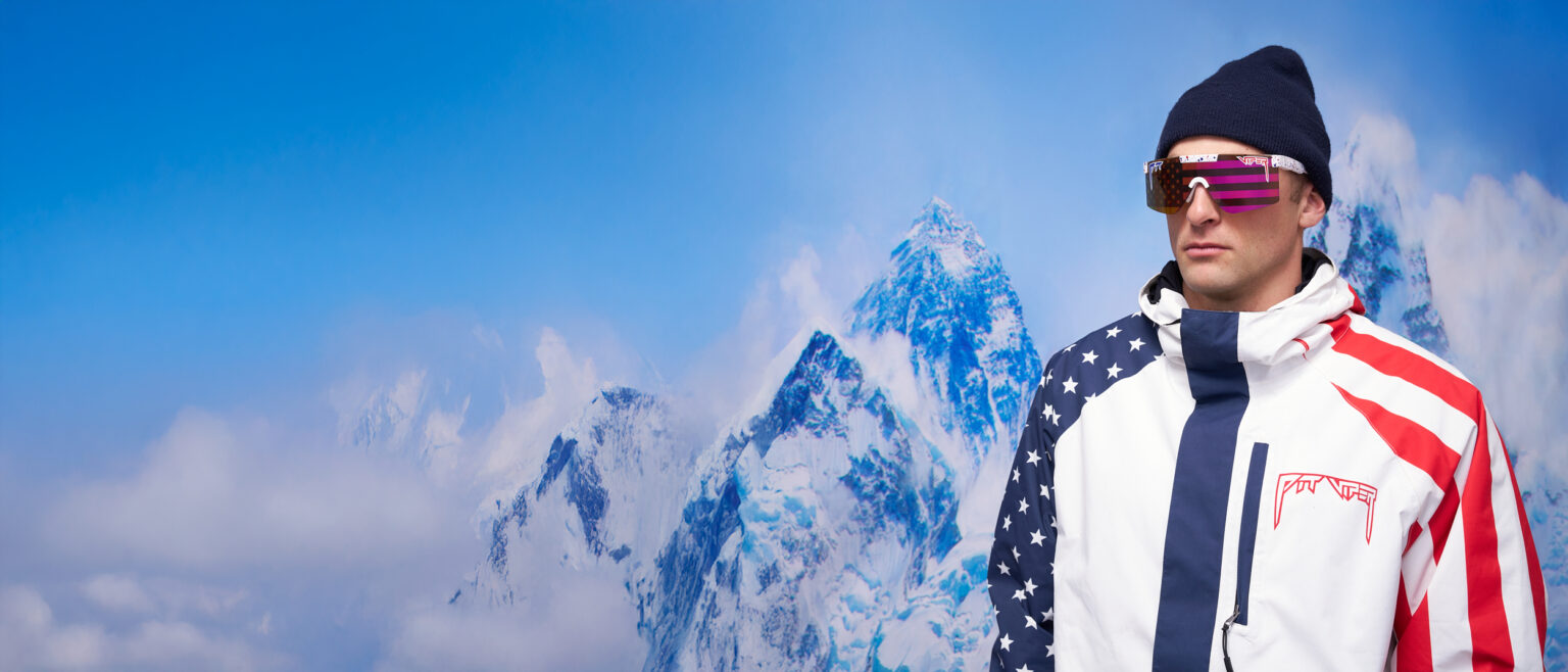 Nick Goepper in the 2026 Winter Olympic Original sunglasses