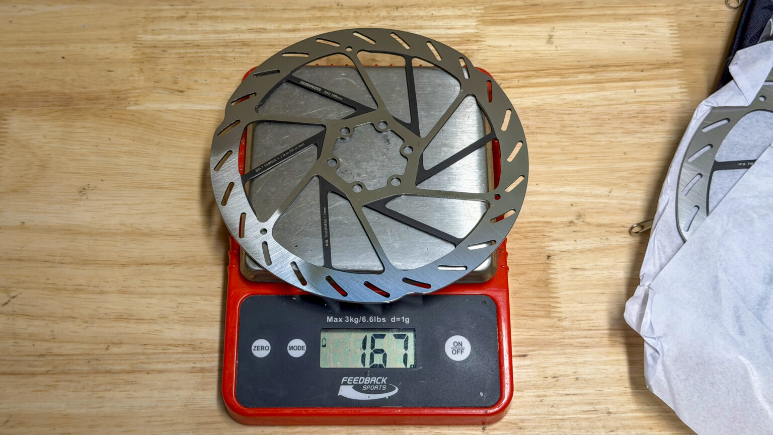SRAM Maven B1 180mm rotor weight
