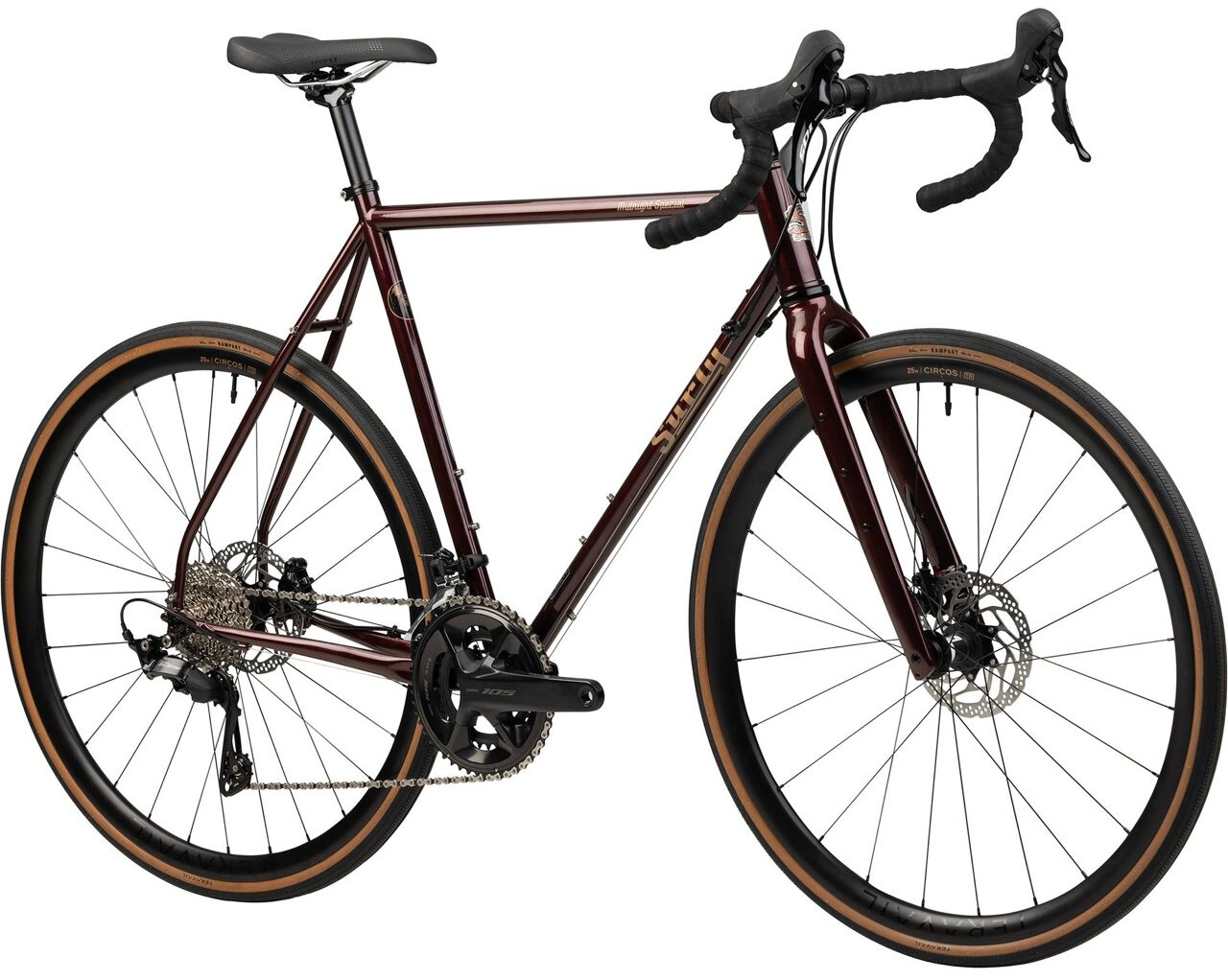 Surly Bikes Black Cherry Fizz Midnight Special drive side front