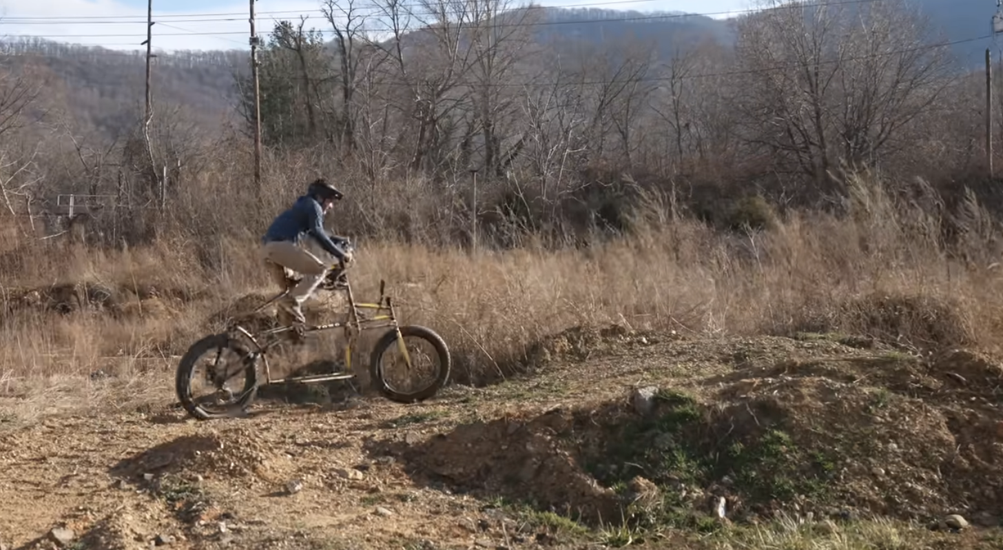 TOMO Apocalypse Bike over the hills