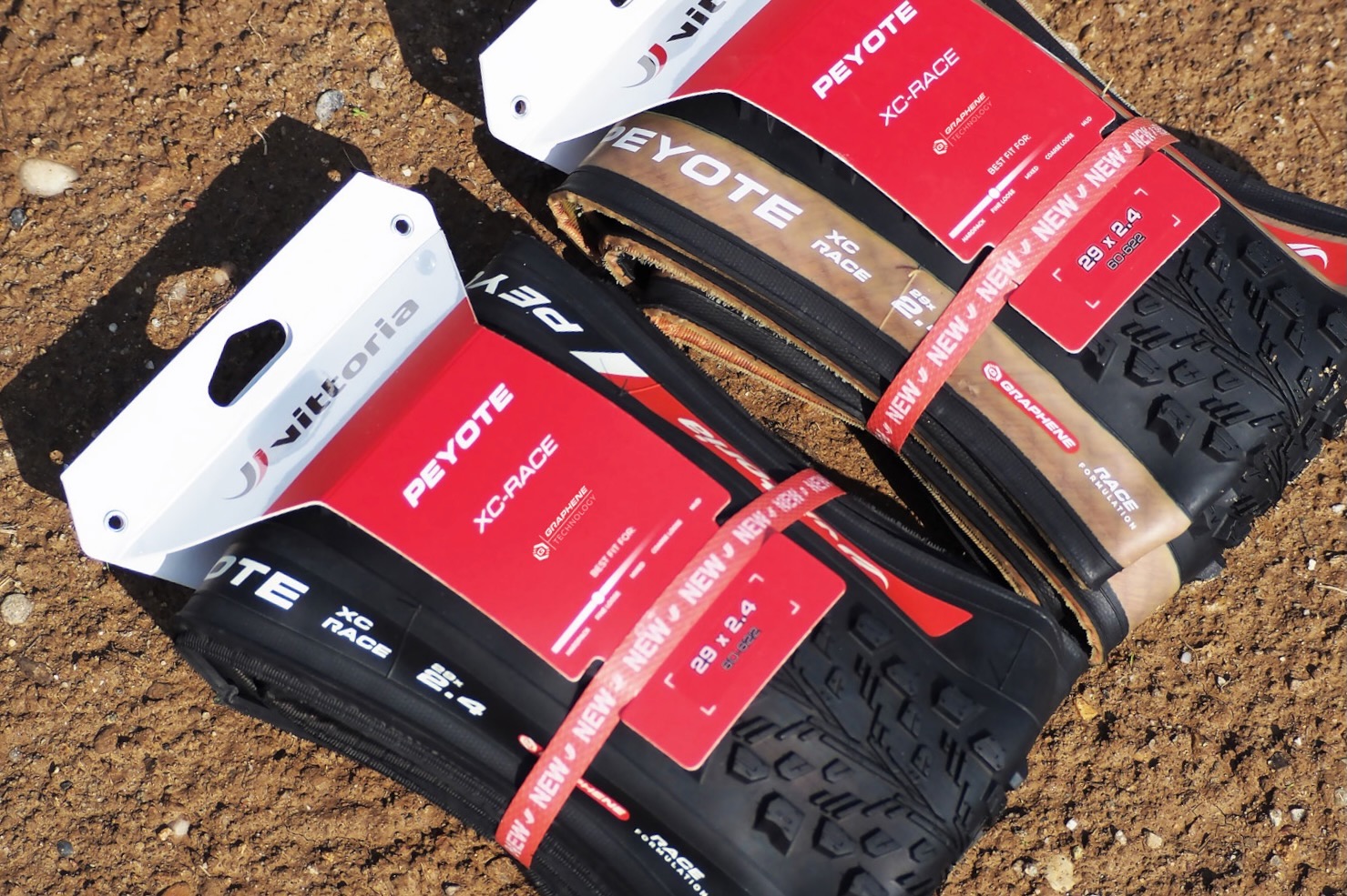 Vittoria Peyote tires in the package