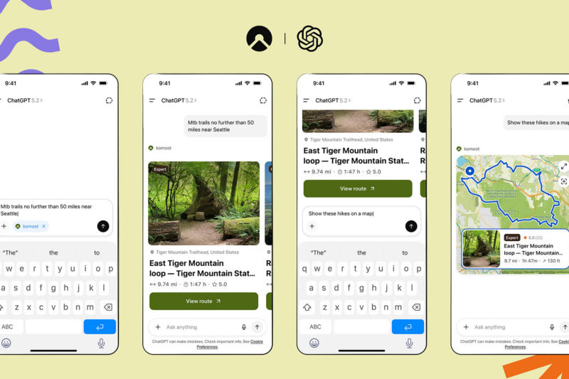 Komoot Adds ChatGPT-Powered Route Discovery