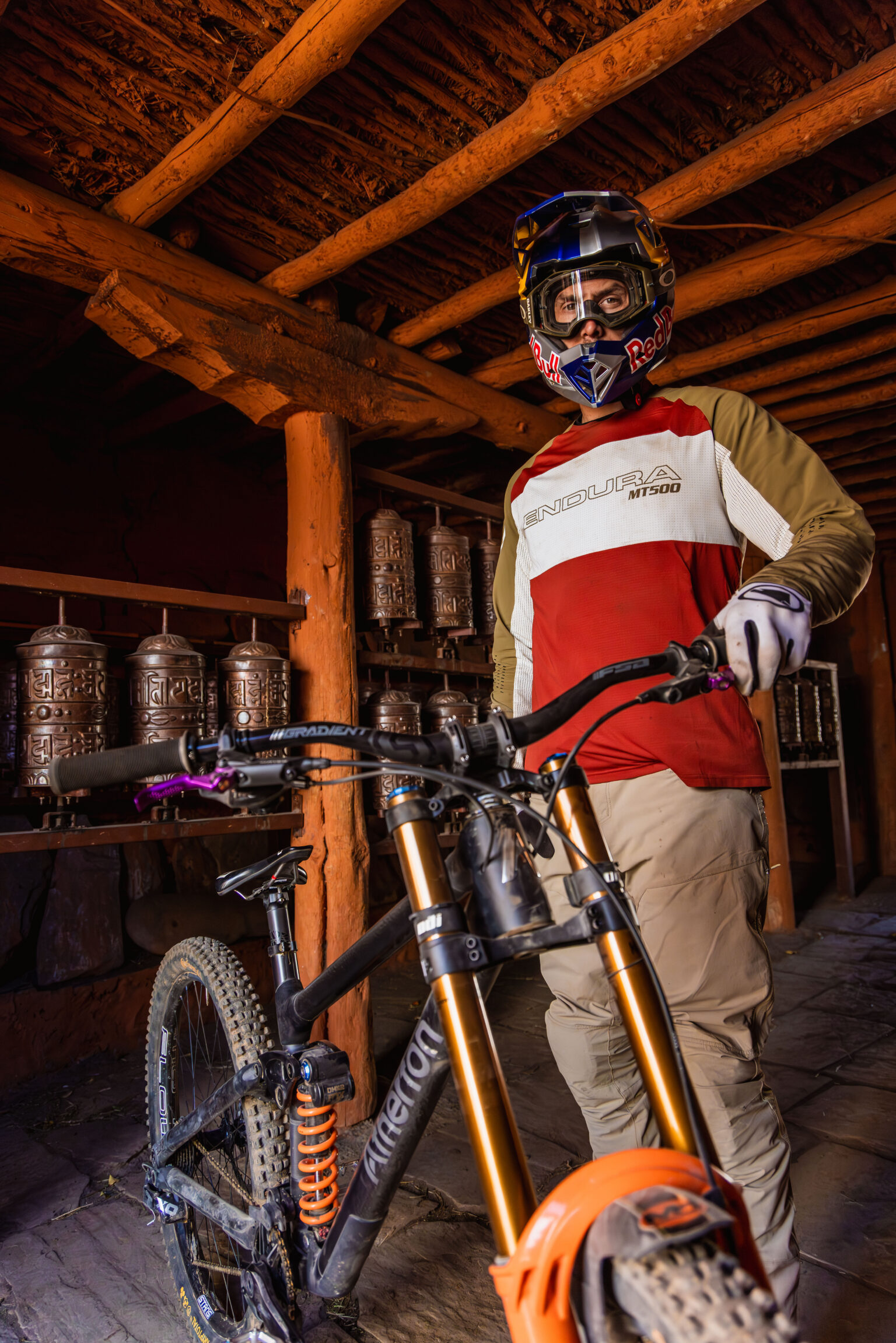 Shooting for Gee Atherton's 'Ridgeline Nepal'.
