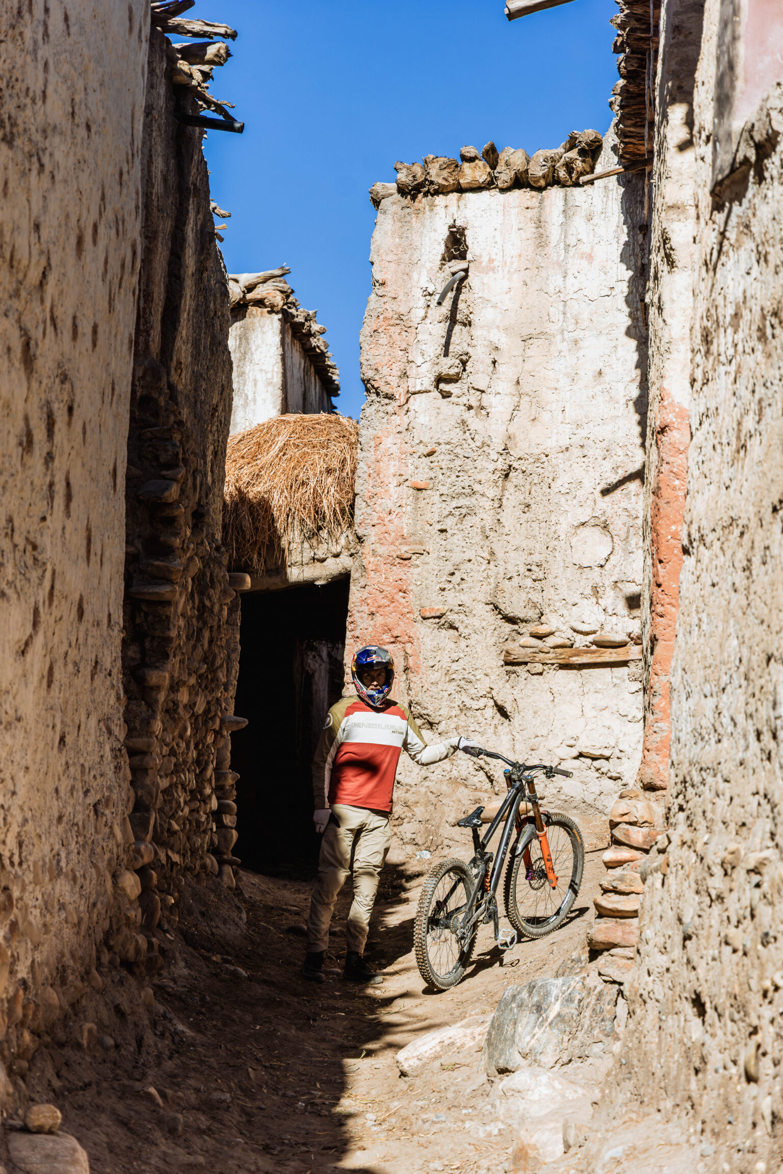 Shooting for Gee Atherton's 'Ridgeline Nepal'.