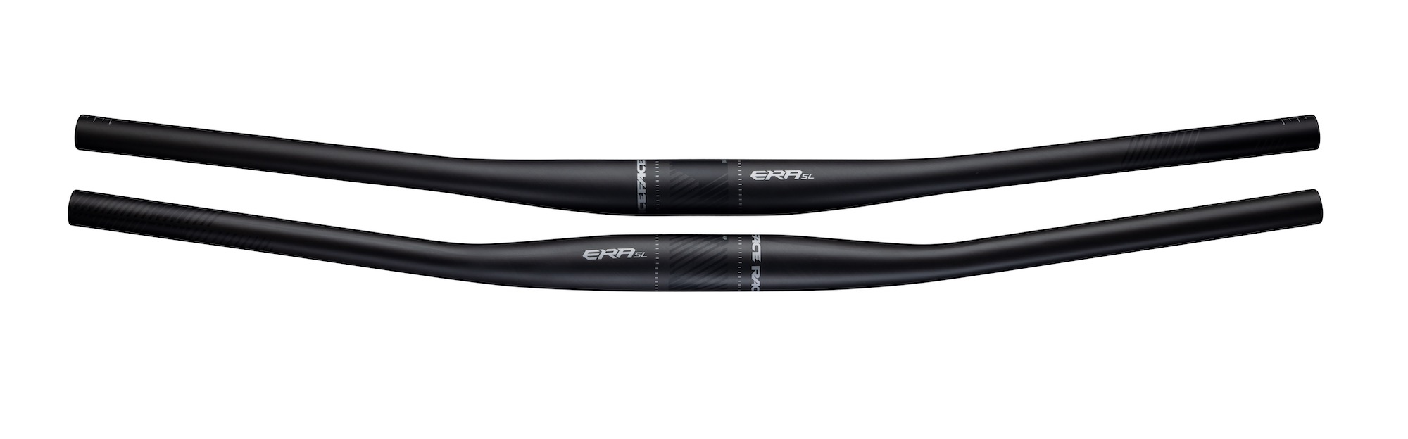studio image of the Race Face Era SL handlebar side by side showing the +/-6mm rise