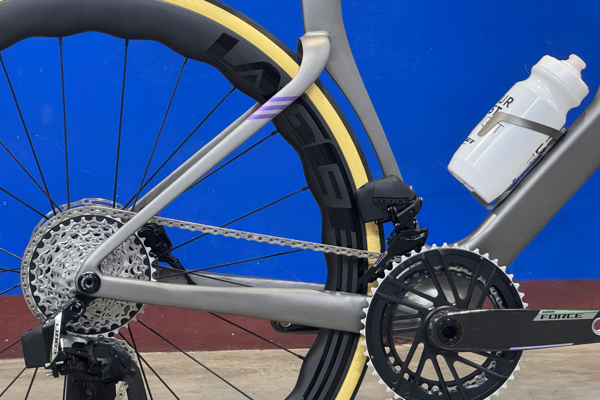 Laget Aero One custom 3D-printed aerodynamic titanium road bike, rar end detail