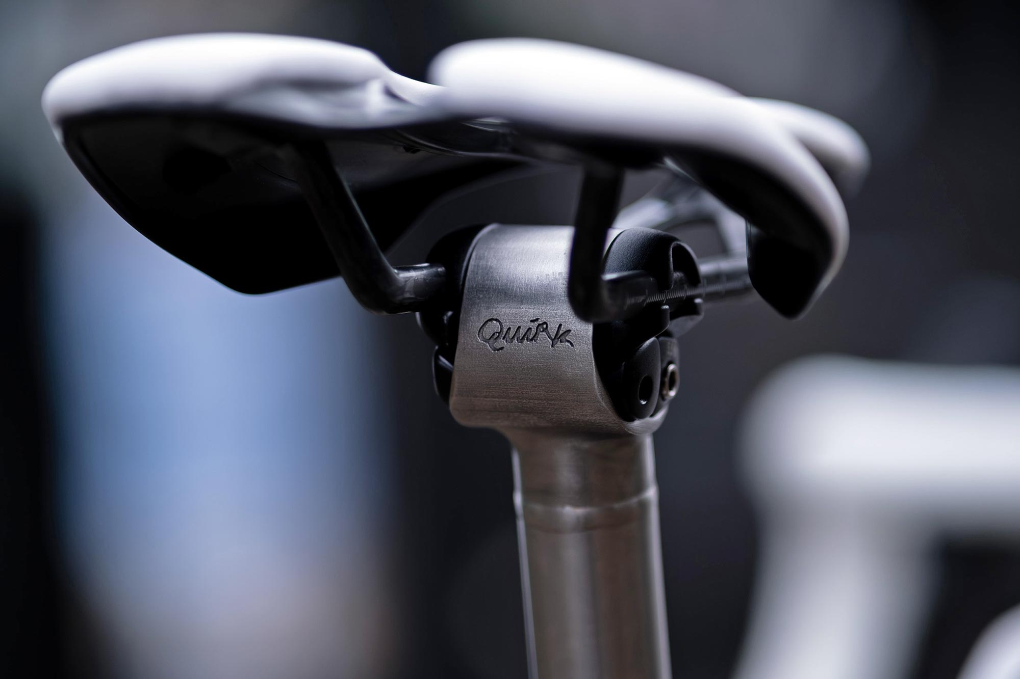 Quick Cycles ultra-limited M2L Collectors Edition custom titanium Durmitor road bike, 3D-printed titanium seatpost