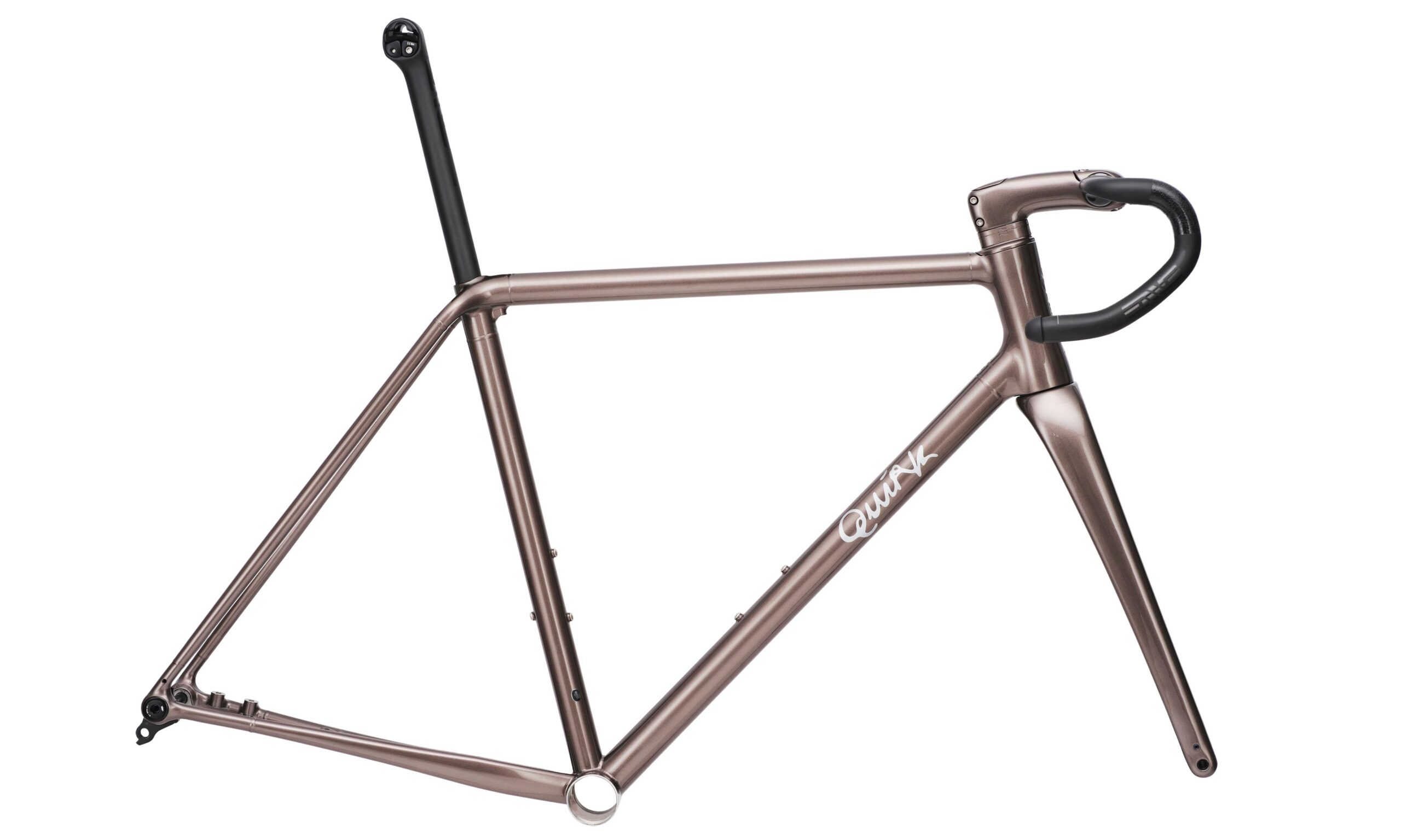 Quirk shift to premium boutique stock-sized steel production bikes: Mamtor all-road frame kit