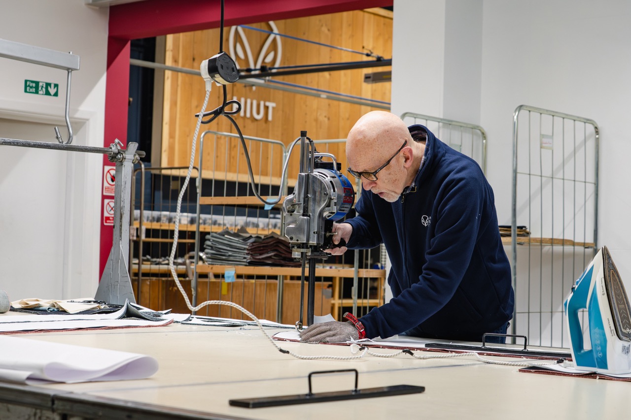 Rapha x Huit Denim Co Collaoration crafting