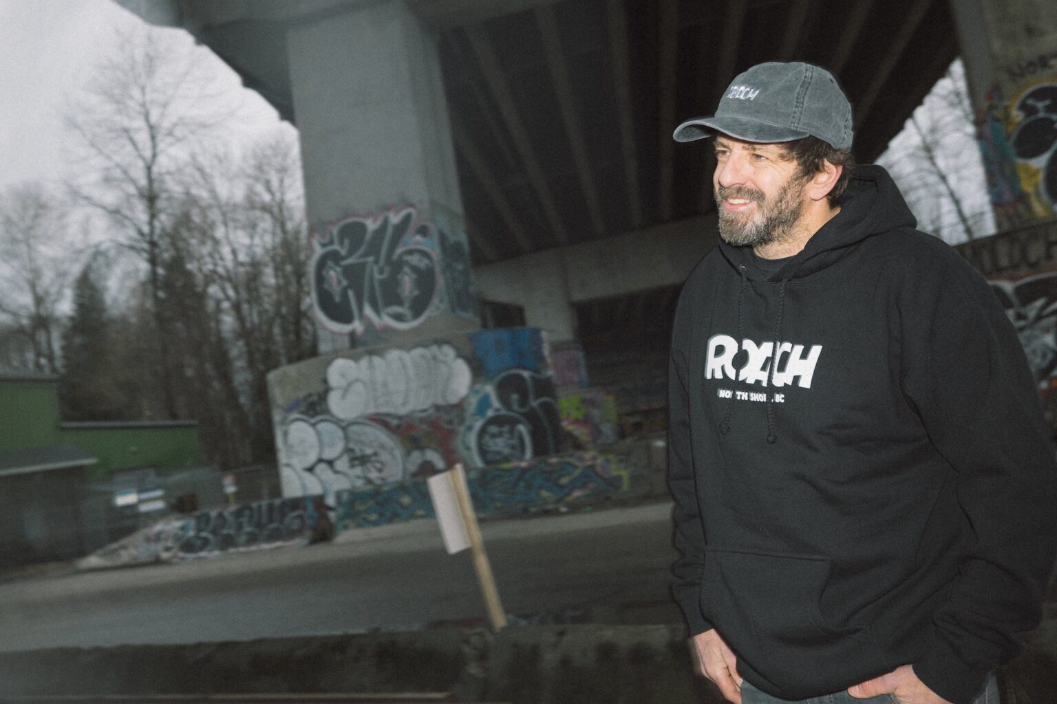 Wade Simmons wearing the Roach North Shore Hoody