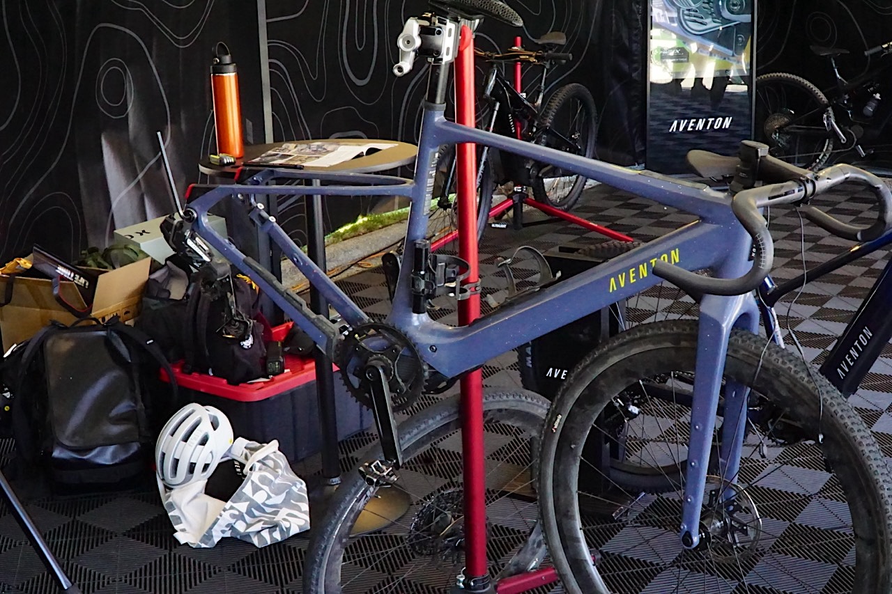 2026 Sea Otter Classic Aventon Prototype eGravel Bike drive side