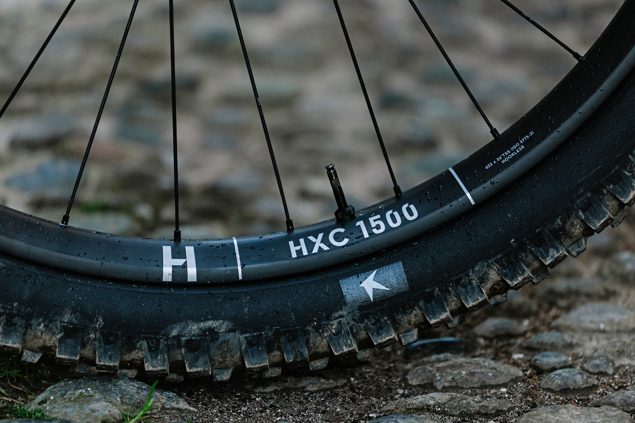DT Swiss 1500-series carbon mountain bike wheels, at DT Press Days Molini, Italy 2026, HXC 1500 pure carbon rim detail