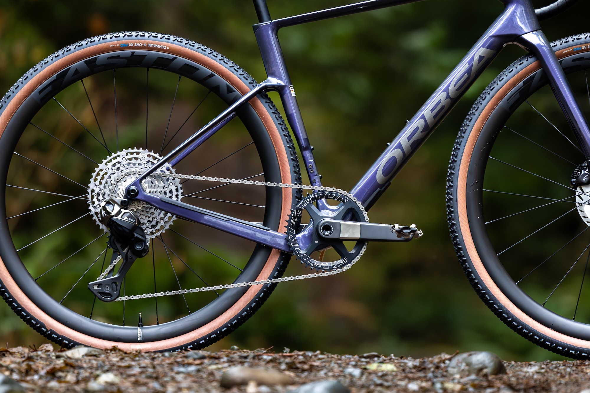 The Easton EC90 ALX crankset on an orbea gravel bike
